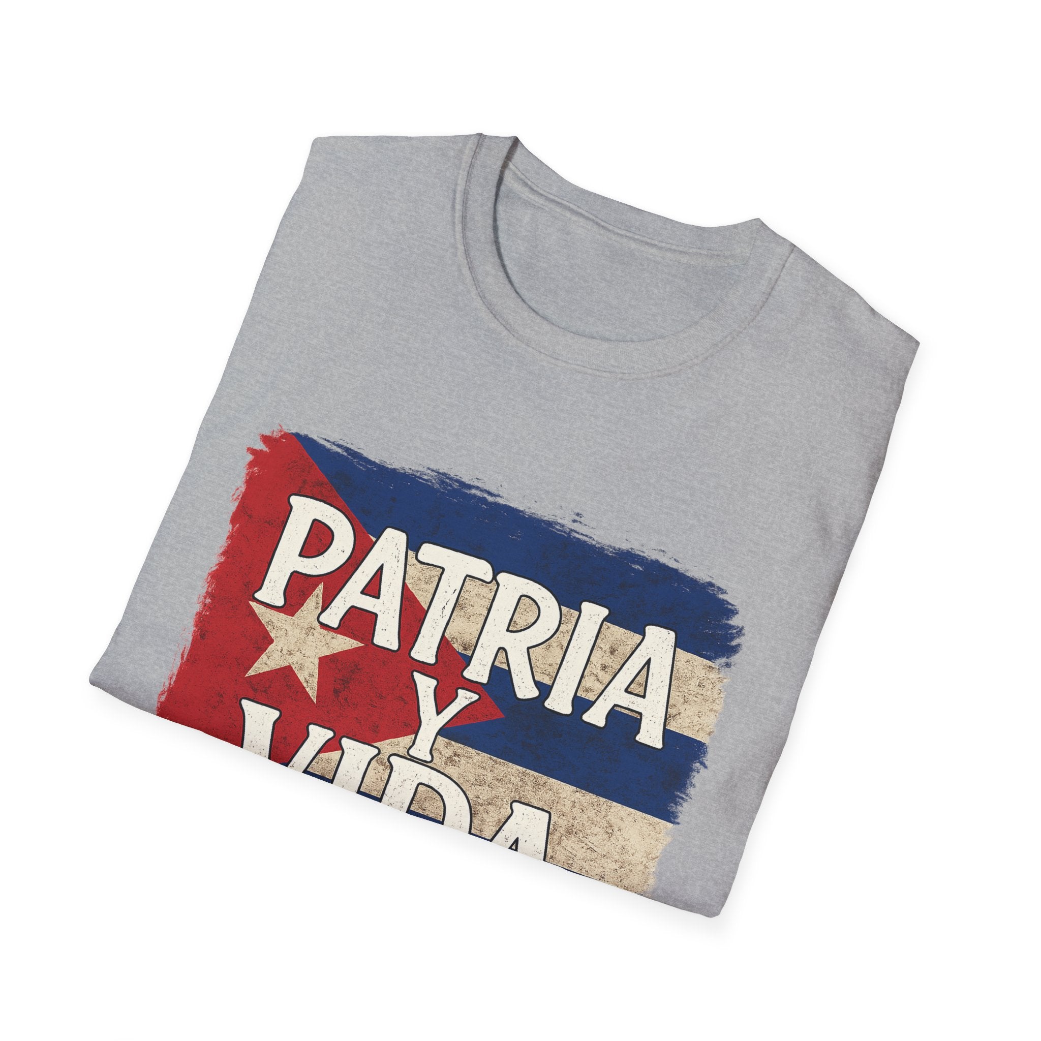 Cuban Pride T-Shirt | Patria y Vida | Unisex Softstyle Tee for Family Gatherings, Festivals, and Everyday Wear