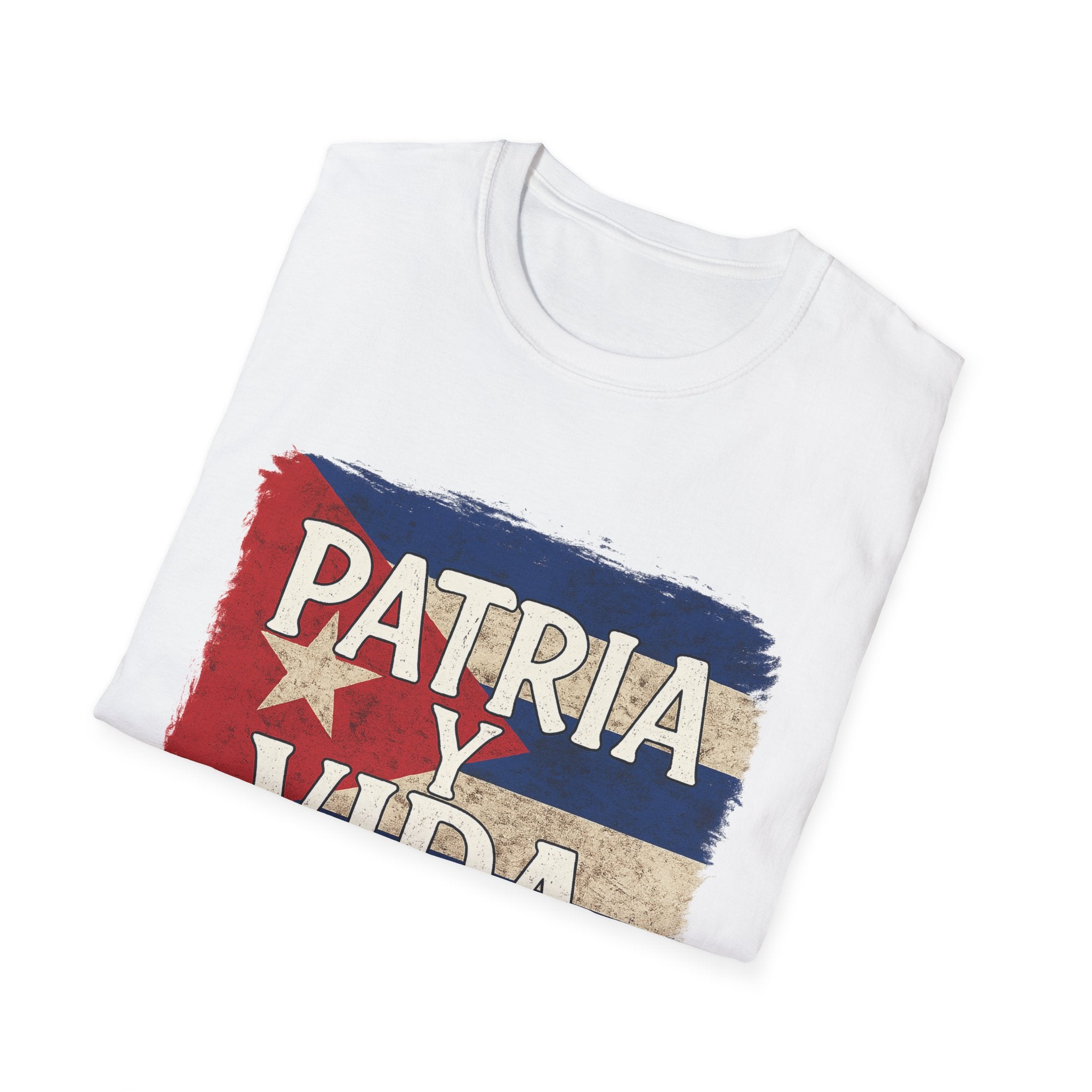 Cuban Pride T-Shirt | Patria y Vida | Unisex Softstyle Tee for Family Gatherings, Festivals, and Everyday Wear