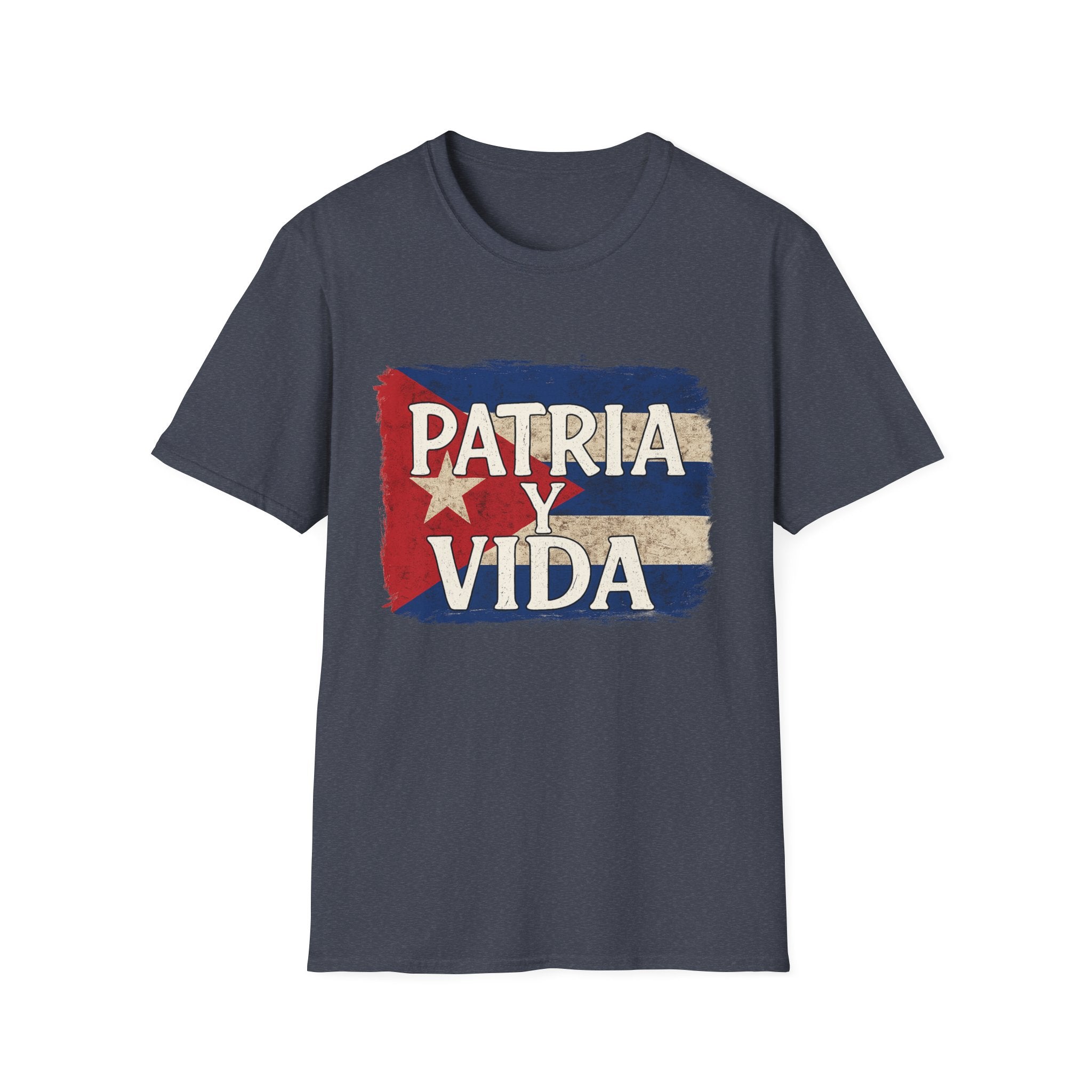 Cuban Pride T-Shirt | Patria y Vida | Unisex Softstyle Tee for Family Gatherings, Festivals, and Everyday Wear