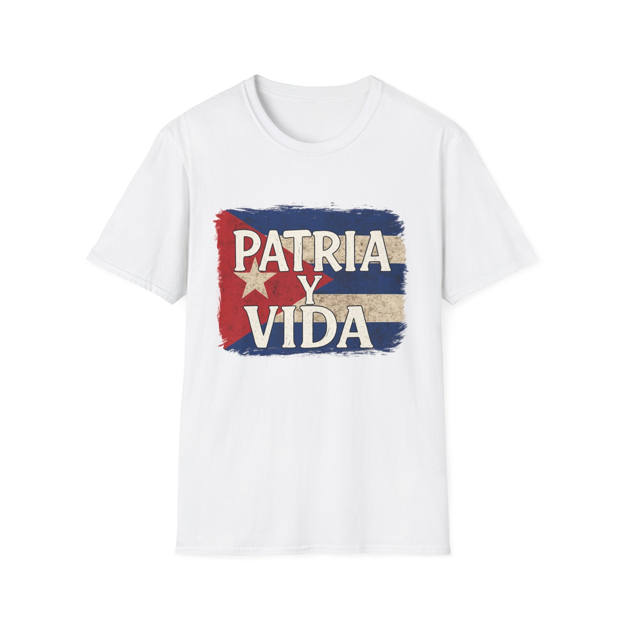 Cuban Pride T-Shirt | Patria y Vida | Unisex Softstyle Tee for Family Gatherings, Festivals, and Everyday Wear