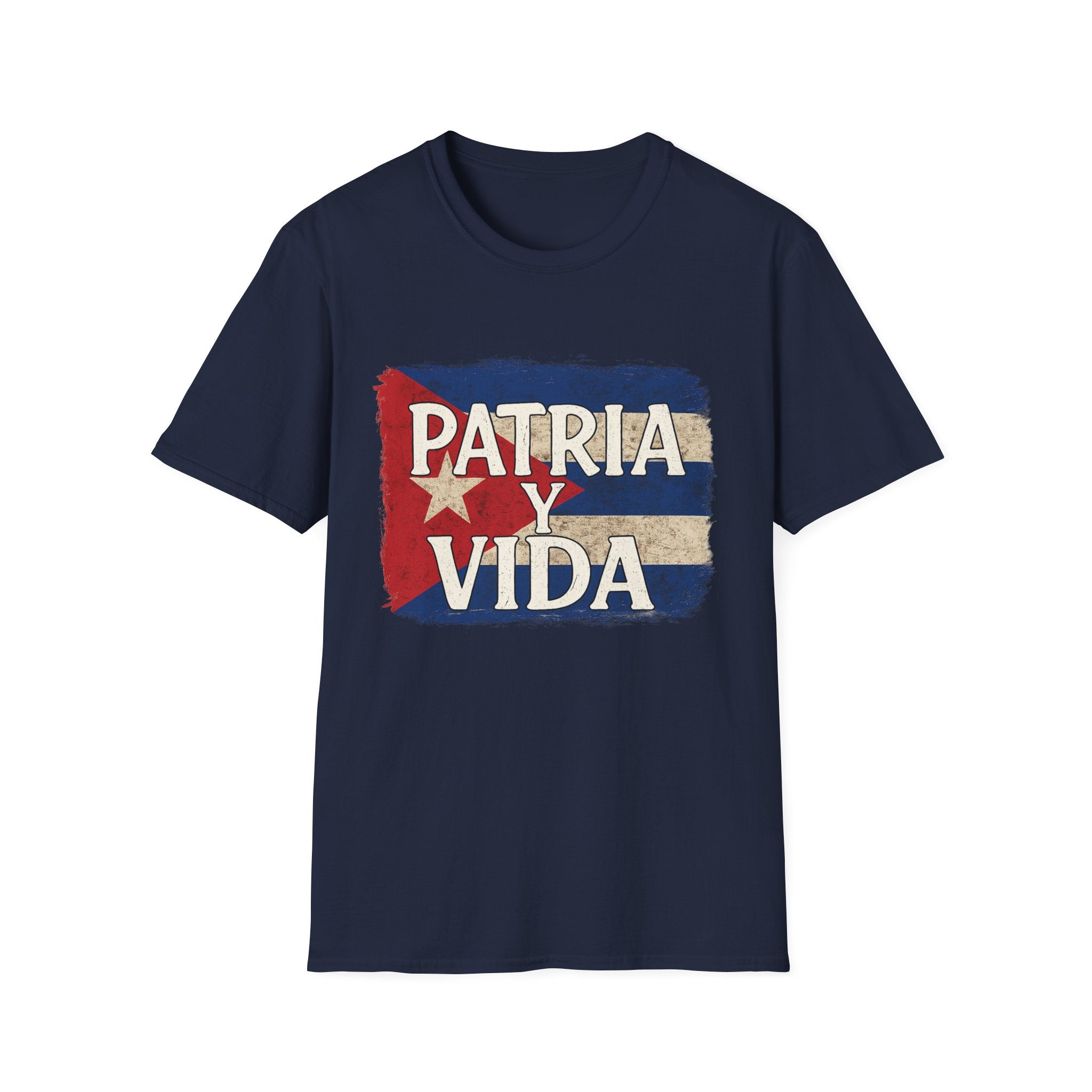 Cuban Pride T-Shirt | Patria y Vida | Unisex Softstyle Tee for Family Gatherings, Festivals, and Everyday Wear
