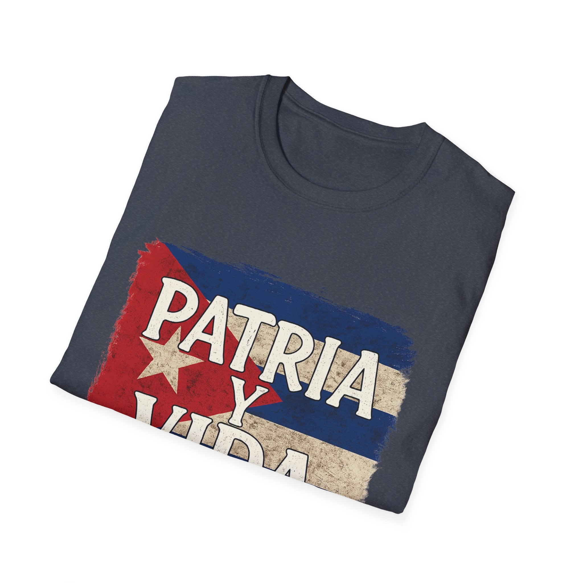 Cuban Pride T-Shirt | Patria y Vida | Unisex Softstyle Tee for Family Gatherings, Festivals, and Everyday Wear