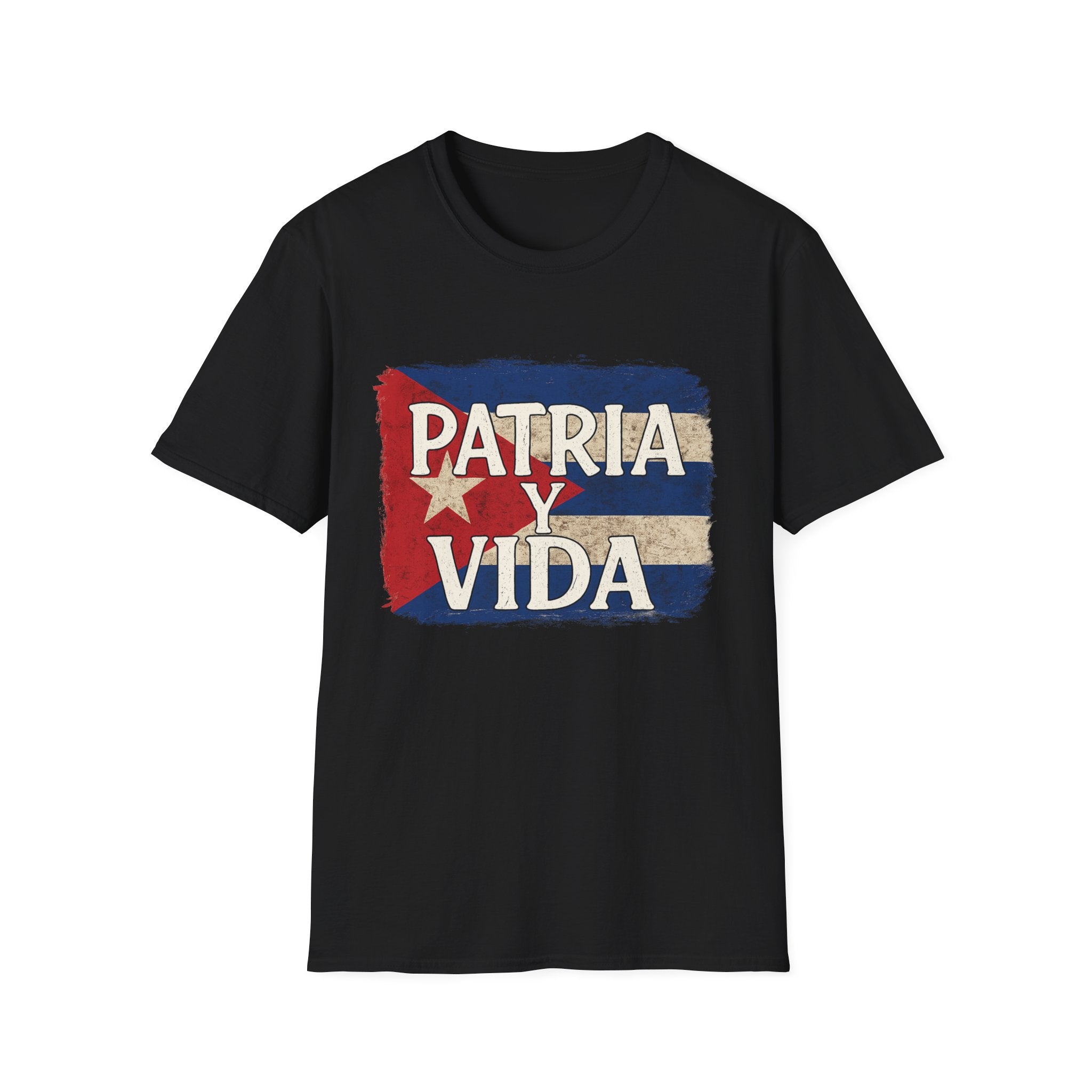 Cuban Pride T-Shirt | Patria y Vida | Unisex Softstyle Tee for Family Gatherings, Festivals, and Everyday Wear