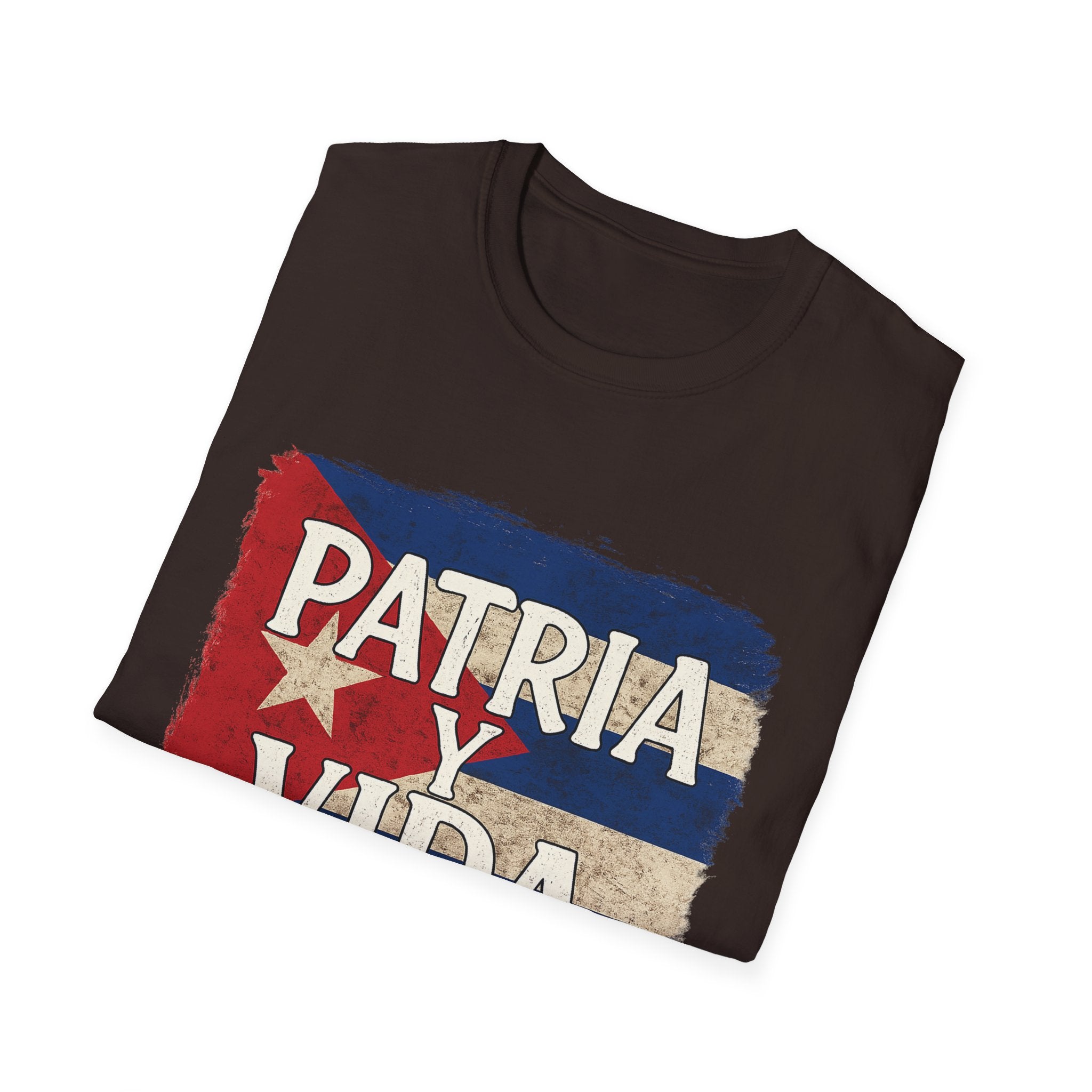 Cuban Pride T-Shirt | Patria y Vida | Unisex Softstyle Tee for Family Gatherings, Festivals, and Everyday Wear