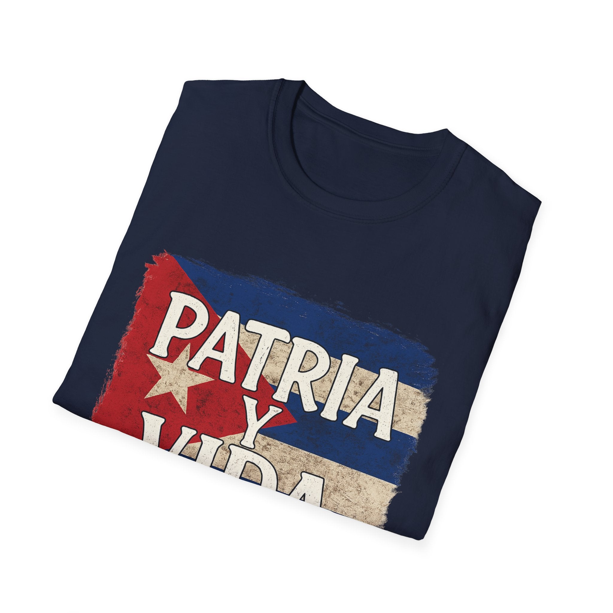 Cuban Pride T-Shirt | Patria y Vida | Unisex Softstyle Tee for Family Gatherings, Festivals, and Everyday Wear