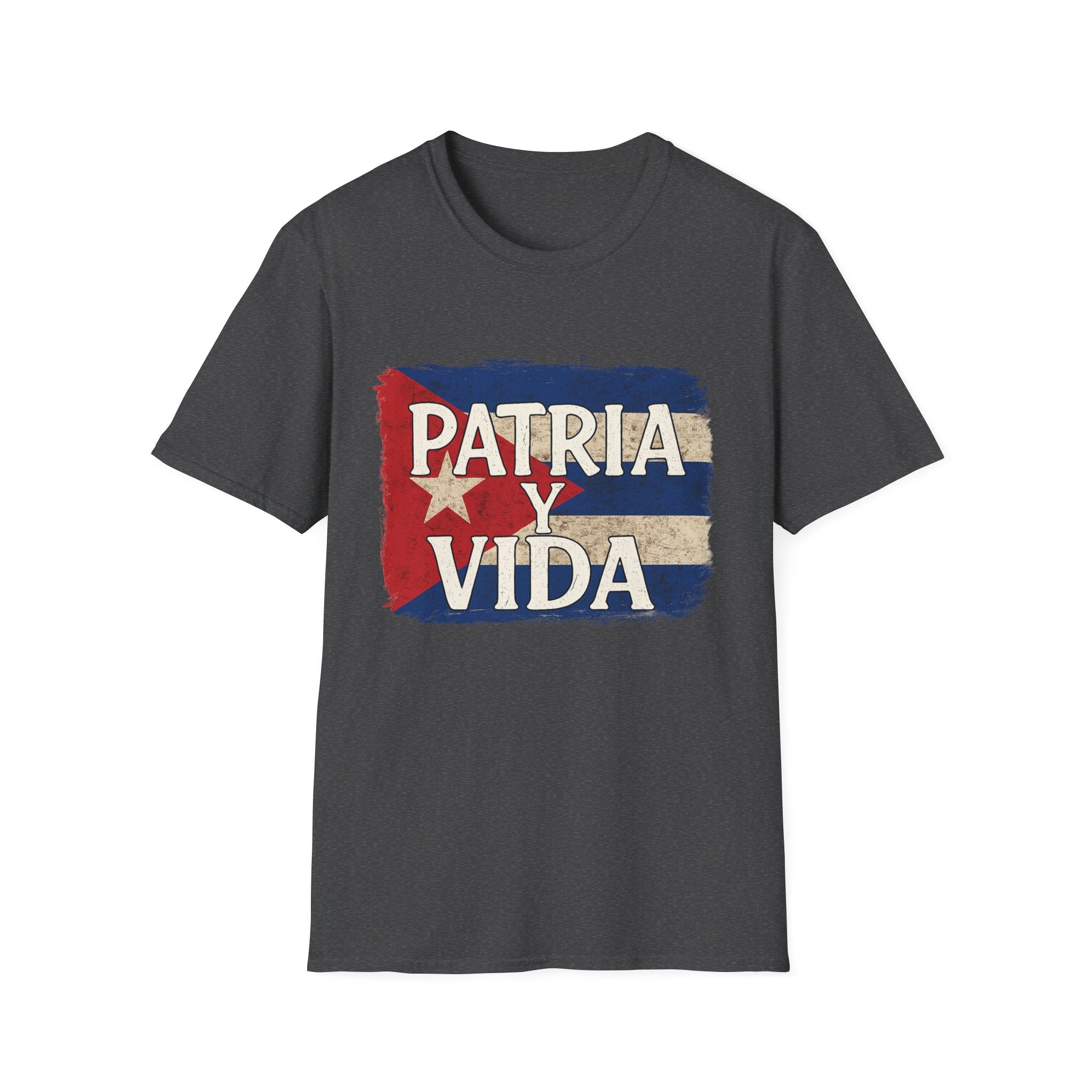 Cuban Pride T-Shirt | Patria y Vida | Unisex Softstyle Tee for Family Gatherings, Festivals, and Everyday Wear