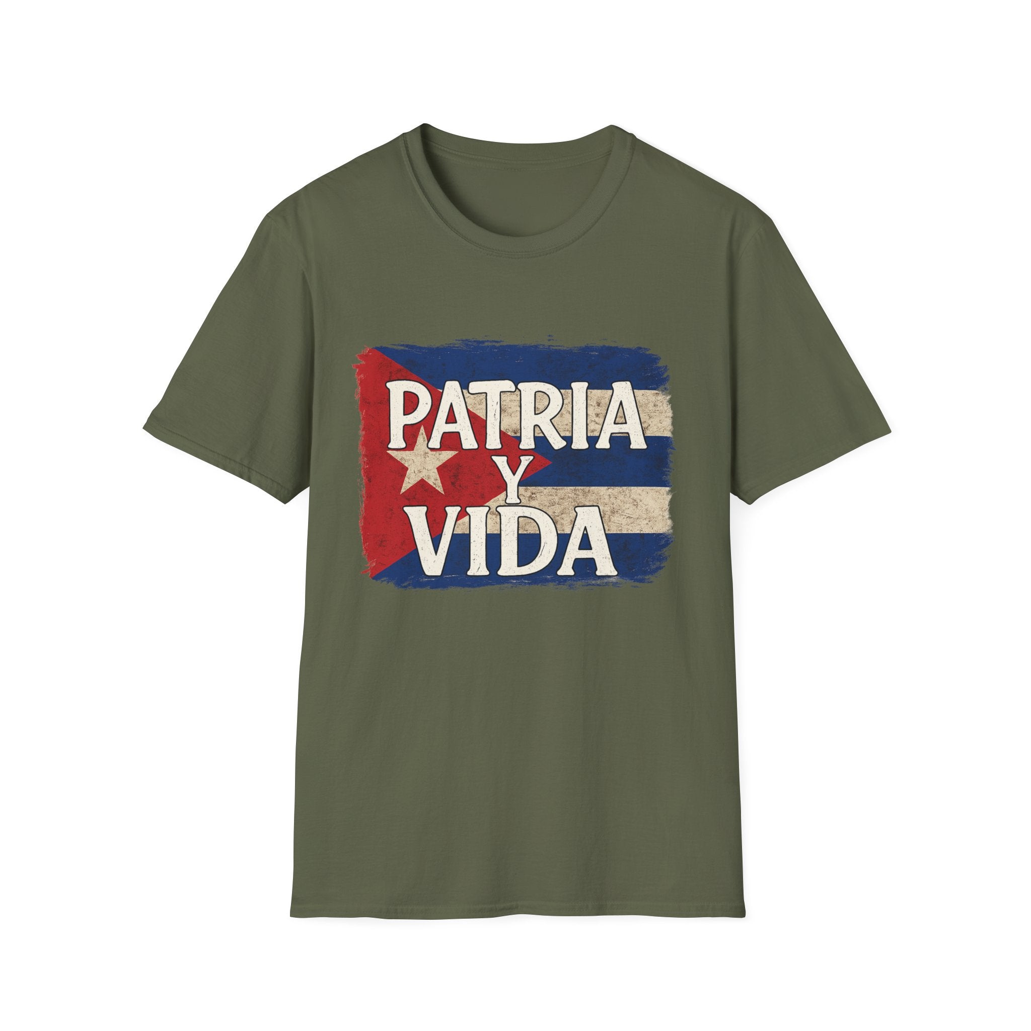 Cuban Pride T-Shirt | Patria y Vida | Unisex Softstyle Tee for Family Gatherings, Festivals, and Everyday Wear