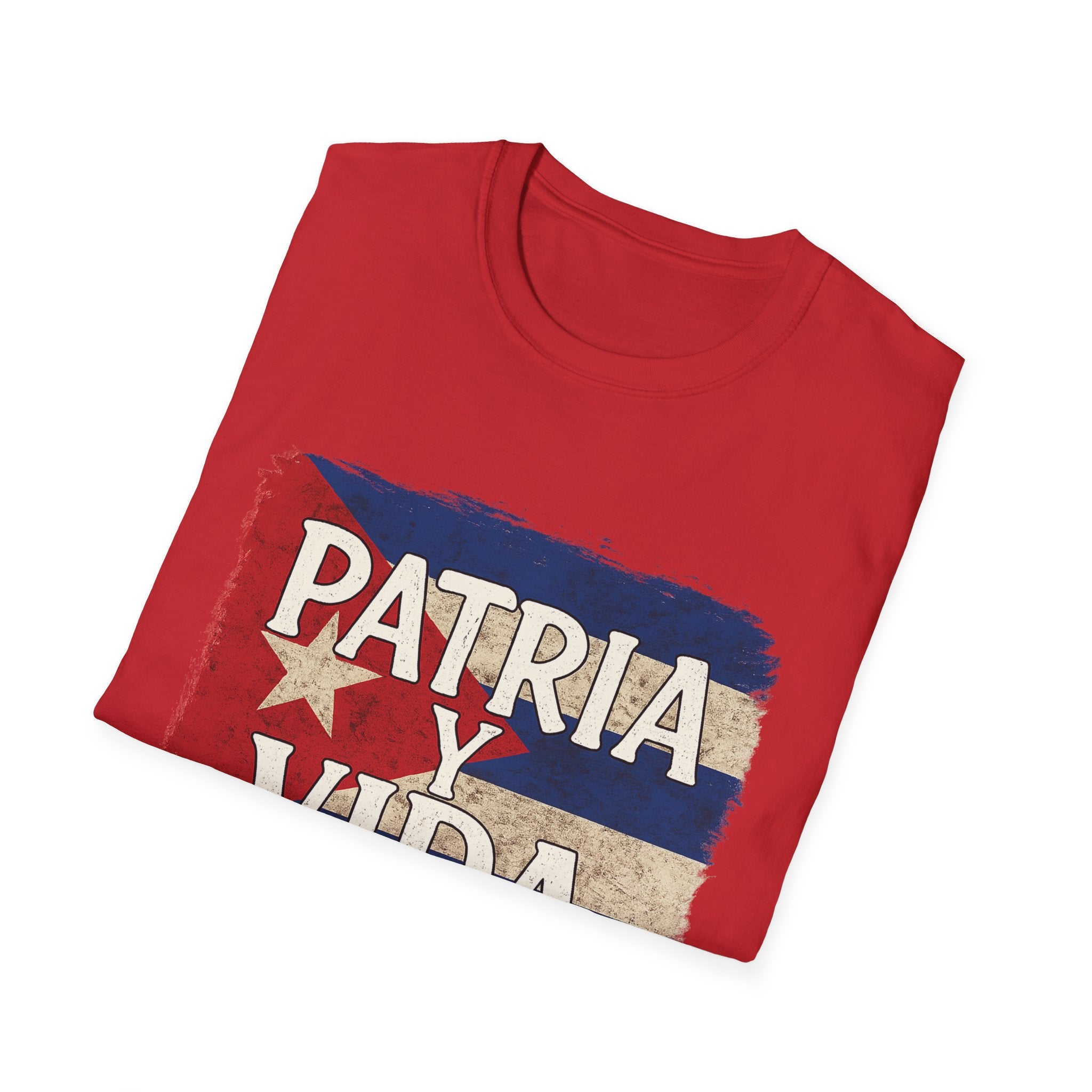 Cuban Pride T-Shirt | Patria y Vida | Unisex Softstyle Tee for Family Gatherings, Festivals, and Everyday Wear