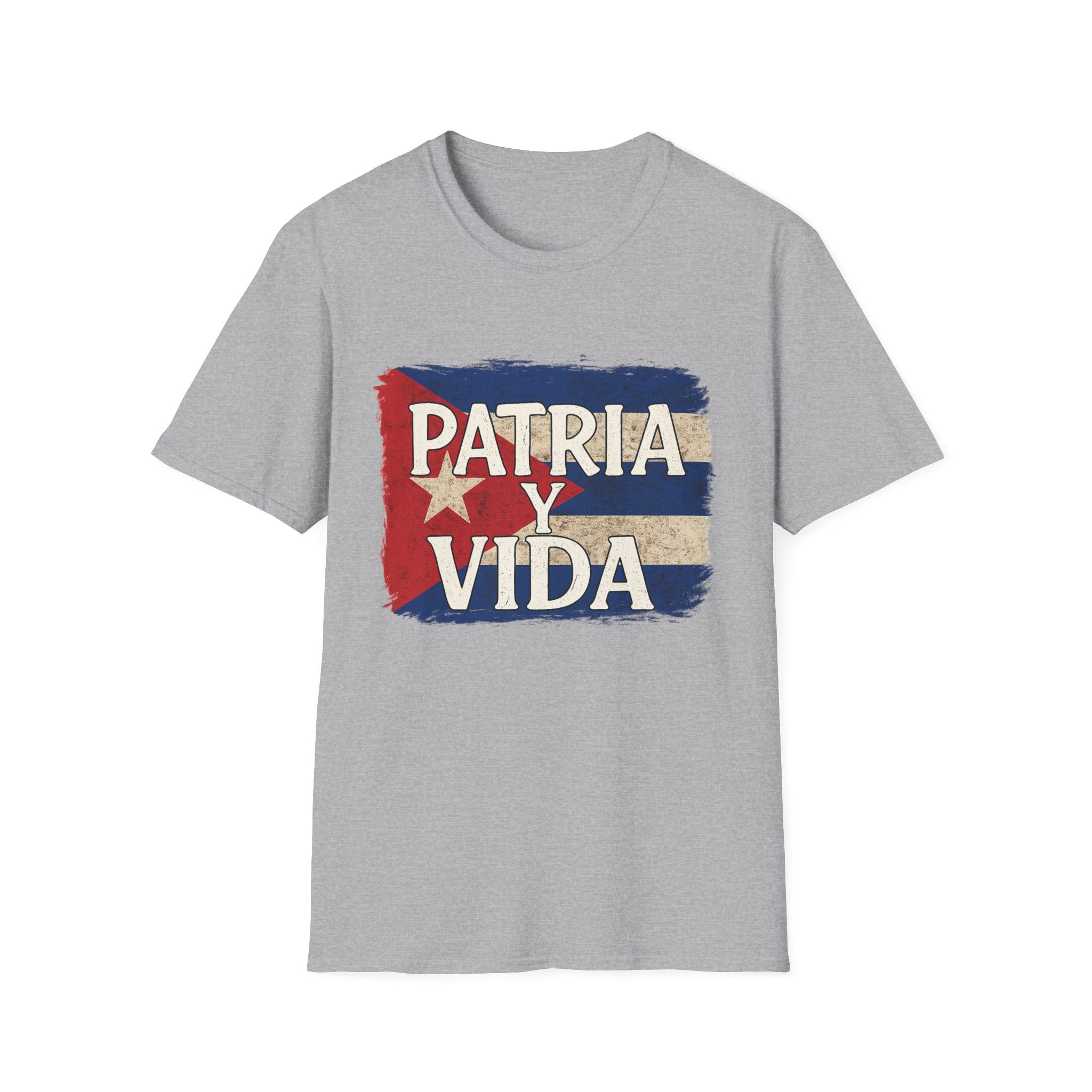 Cuban Pride T-Shirt | Patria y Vida | Unisex Softstyle Tee for Family Gatherings, Festivals, and Everyday Wear
