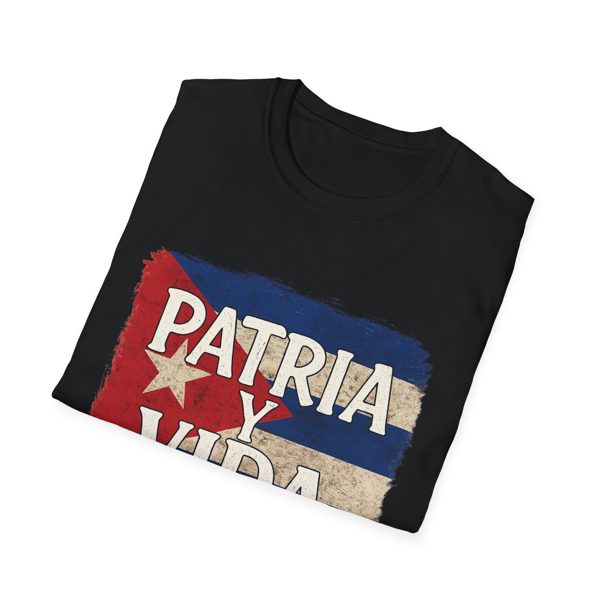 Cuban Pride T-Shirt | Patria y Vida | Unisex Softstyle Tee for Family Gatherings, Festivals, and Everyday Wear